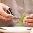 thumbnail image 2 of Adjustable Finger Protector Guard Nail Cover, Stainless Steel Finger Nail Protector Nut Sheller Tool for Peeling Edamame, Pine Nuts, and Broad Beans, 2 of 10