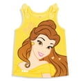 thumbnail image 3 of Disney Princess Belle Toddler Girls Tank Top French Terry Shorts Set Yellow 4T, 3 of 5