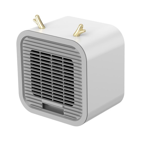 Ventilador de aire acondicionado Macarena Ventilador de refrigeración personal Carga USB Silencioso 3 velocidades Gris