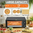 thumbnail image 7 of QinaQin 12 Inch Electric Pizza Oven, 1100W Countertop Pizza Maker with Viewing Window, Timer and Adjustable Heat, 7 of 7