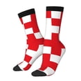 thumbnail image 1 of Balery Red Cross 1 Calcetas Largas con Estampado para Hombre y Mujer – Suaves y Transpirables, Talla Única (US 5-11), 1 of 6