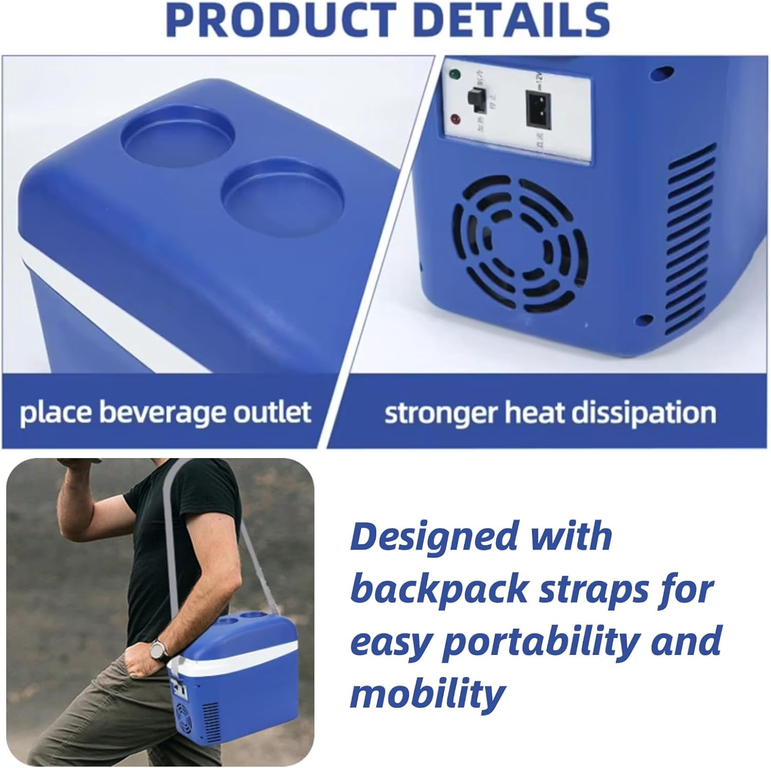 7 Quart Car Refrigerator Electric Cooler Warmer Portable  Freezer for Truck RV SUV Travel