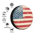 thumbnail image 6 of PUREYAH Retro Patriotic Flag Grunge Rv Spare Tire Cover, Wheel Covers Protectors Universal Fit for Camping Travel Trailer Truck 14 inch, 6 of 6