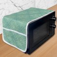 thumbnail image 1 of Mandala Microwave Oven Cover, Oriental Swirling Persian Leaf Ceremony Yoga, Water Resistant Organizer with Pockets for Kitchen, 36" x 12", Teal Mint Green, by Ambesonne, 1 of 4