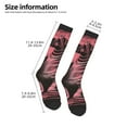 thumbnail image 2 of Honeii Graphic Seal On Stripes Print Long Socks,Novelty Design Socks Gift for Men and Women,Crew Socks,Calf Socks, 2 of 6