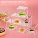 thumbnail image 2 of 12 mini cajas cuadradas de acrílico, cubos de acrílico transparente, caja de almacenamiento cuadrada pequeña, contenedor de dulces transparente, caja de regalo transparente, pequeño organizador para a, 2 of 6