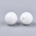 thumbnail image 2 of Plastic Beads Round White 9.5mm Hole: 2.5mm about 1100pcs/500g, 2 of 2