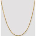 thumbnail image 2 of 14K Yellow Gold 2.75mm Diamond-Cut Rope With Lobster Clasp Chain (22 X 2.75) Made In Peru 021l-22, 2 of 5