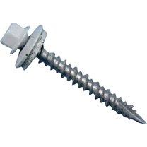 Acorn International 1-1/2 In. Washered White Metal To Wood Screw (250 Ct.)