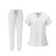 thumbnail image 5 of Conjuntos médicos para mujer, camisetas con cuello médico, uniformes de enfermería, pantalones deportivos superiores para SPA SG jinwen Uniforme de enfermera, 5 of 8