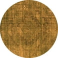 thumbnail image 1 of Ahgly Company Indoor Round Oriental Orange Industrial Area Rugs, 6' Round, 1 of 4