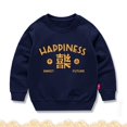 thumbnail image 2 of Mercatoo Toddler Chinese New Year Traditional Outfit Boys Girls Kids Sweatshirt Winter Warm Round Neck Sweatshirts for Girls, 2 of 4