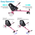 thumbnail image 6 of Hoverboard Seat Attachment Straps Not Required,Kids Hover Board Accessory Go Kart 265lbs Capacity, Adjustable Length 26"-34.5",Big&Sturdy Seat,Transform 6.5" 8" 10" Hoverboard Into Go Cart,Pink, 6 of 10
