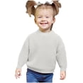 thumbnail image 5 of Baby Sweater Personalized Embroidery Knitwear Children's Casual Autumn Winter Warm Sweater Kids’ Comfortable Long Sleeve Pullover Clothes White, 5 of 7