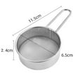 thumbnail image 3 of Aooww 304 Stainless Steel Fine Mesh Strainers for Kitchen, Colander-Skimmer with Handle, Sieve Sifters for Food, Tea, Rice, Oil, Noodles, Fruits, Vegetable, 3 of 6