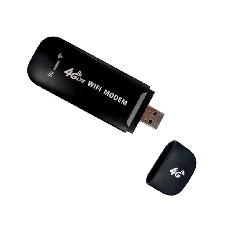 2X 4G WiFi Router USB Plug and Play LTE Hotspot with Stable Connection for Up to 10 Users Easy Micro-SIM Card Insertion