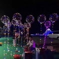 thumbnail image 3 of 3Pcs Transparent Helium Balloons with String Lights, LED light up Balloons for Birthday, Indoor or Outdoor event, Wedding, Christmas and Party Decoration(5 Colors), 3 of 9