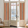thumbnail image 2 of Burnt Orange Brown Window Privacy Film, Farmhouse Vintage Wooden Static Cling UV Sun Blocking Heat Control Window Tint Day and Night, Non-Adhesive Reusable One Way Windows Privacy Cover 17.7''x78.7'', 2 of 7