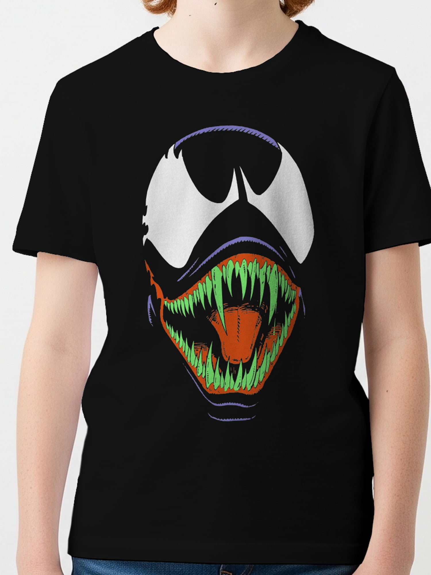 Marvel Venom Boys Short Sleeve Graphic Costume T-Shirt, Sizes 4-18