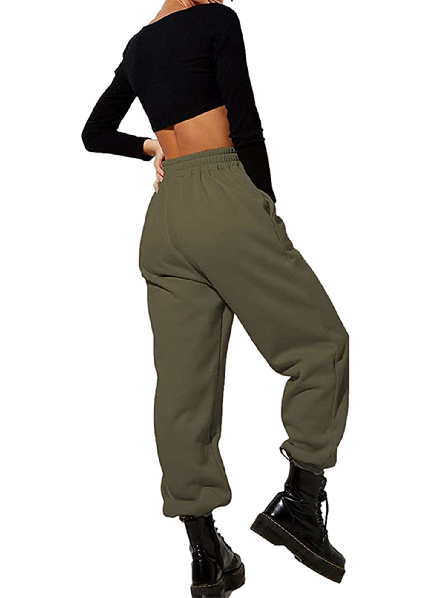 Yskkt High Waist Cargo Pants For Women Fashionable Streetwear Sweatpants  With Pocket, Slim Fit, And Elastics Cotton Trousers Women For Spring And  Autumn 210925 From Luo02, $17.93