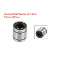 thumbnail image 5 of LM8SUU 8mmx15mmx17mm Linear Motion Bushing Ball Bearing Silver Tone 10Pcs, 5 of 5