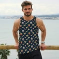 thumbnail image 6 of Pofeuu Fast Food Print Men's Workout Tank Tops Sleeveless Muscle Gym Shirt Quick Dry-3X-Large, 6 of 7