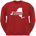thumbnail image 1 of New York Bozo State Silhouette Rouge Chandail en Molleton Col Rond Adulte, 1 of 1