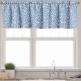 thumbnail image 3 of Ambesonne Summer Valance & Curtain, Pastel Flowers and Bees Art, 55"x45", Blue Coral and Beige, 3 of 7