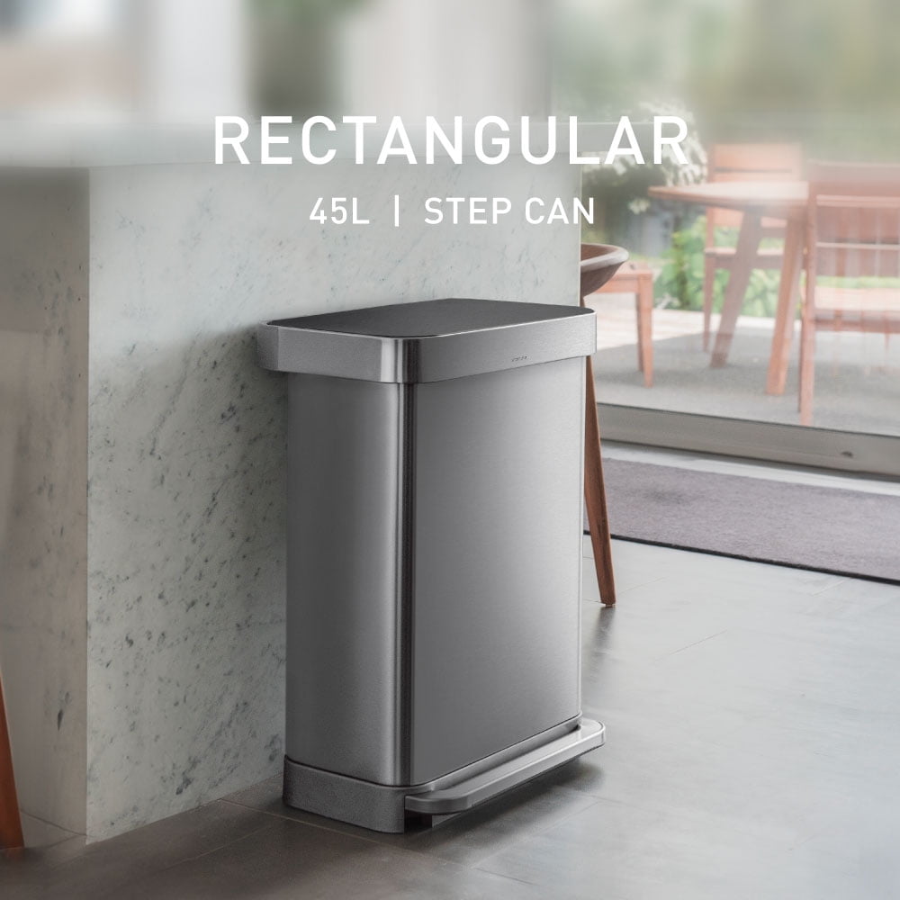 Simplehuman 45 Liter / 11.8 Gallon Rectangular Hands-Free Kitchen