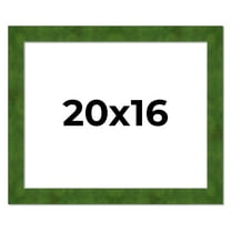 20x16 Frame Green Burl Solid Wood Picture Frame | 1.75 Inches Moulding Width | Interior Frame Depth