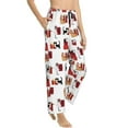 thumbnail image 2 of Uemuo Cute Cat And Christmas Gift Pattern Women's Wide Leg Palazzo Lounge Pants with Pockets Light Weight Loose Comfy Casual Pajama Pants-Large, 2 of 9