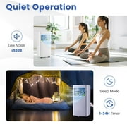 Costway 6000 BTU (8000 BTU ASHRAE) Portable Air Conditioner 3-in-1 AC Unit With Cool Dehum Fan Sleep Mode