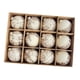 thumbnail image 4 of 12 bolas navideñas brillantes de 6 cm con paquete, decoraciones colgantes para festivales. Beige, 4 of 9