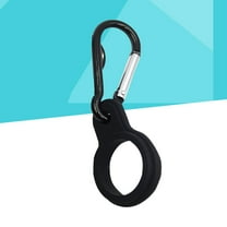 Pretyzoom Backpack Water Bottle Hook Silicone Clip Black for Hiking Camping Traveling 1Pcs