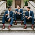 thumbnail image 4 of Biz Dots Men's Polka Dot Premium Dress Socks Burgundy Love Sock Company, 4 of 8