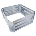 thumbnail image 2 of Pure Garden 23.5” L x 23.5” W x 12” H Galvanized Raised Garden Bed Planter, 2 of 4