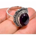 thumbnail image 5 of Purple Amethyst Stone Ring 925 Sterling Silver Handmade Statement Design Rings, 5 of 5