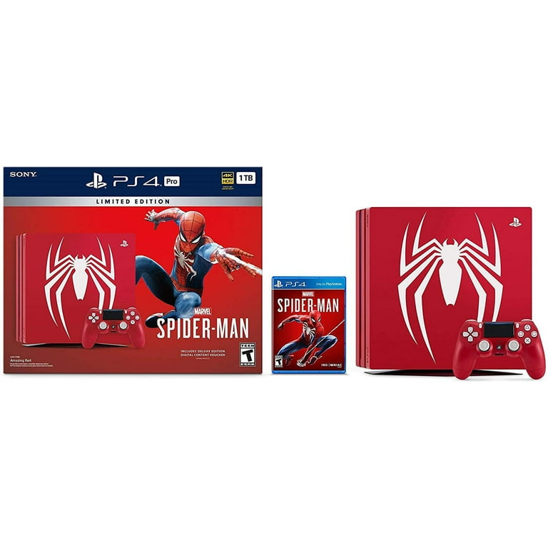 Best Buy: Sony PlayStation 4 Pro 1TB Limited Edition Marvel's Spider-Man  Console Bundle Amazing Red 3003194