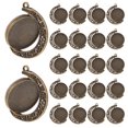 thumbnail image 1 of unbranded 20Ud Accesorios Para Joyería DIY Bandejas De Redondas En Aleación Resistente, 1 of 8