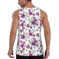 thumbnail image 3 of Gaeub Rose Flowers Men's Athletic Tank Top, Workout Sleeveless Shirts, Running Tank Tops for Gym, Running, Training - 3X-Large, 3 of 9