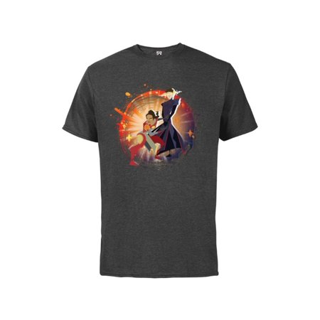Marvel Eternals Stylized Cartoon Makkari and Druig - Short Sleeve Cotton T-Shirt for Adults - Customized-Charcoal Heather