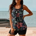 thumbnail image 1 of Womens Independence Day Print Strappy Back Set Two Piece Swimsuits Swimdress, 1 of 6