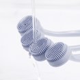 thumbnail image 7 of Back Scrubber for Shower Silicone Body Scrubber Massage Back Washer Body Shower with Handle Gray, 7 of 7