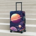 thumbnail image 4 of Cauagu Planet Pastel Galaxy Print Travel Luggage Cover,Travel Dust-proof Suitcase Cover Softside Suitcase Protector for 18-32inch,Not Included Suitcase, 4 of 8