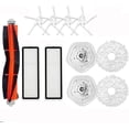 thumbnail image 1 of Kit de accesorios de repuesto para aspiradora robot Dreame Bot W10/W10 Pro, 1 cepillo giratorio + 2 filtros + 4 cepillos laterales + 2 paños de limpieza + 2 portamopas, 1 of 5