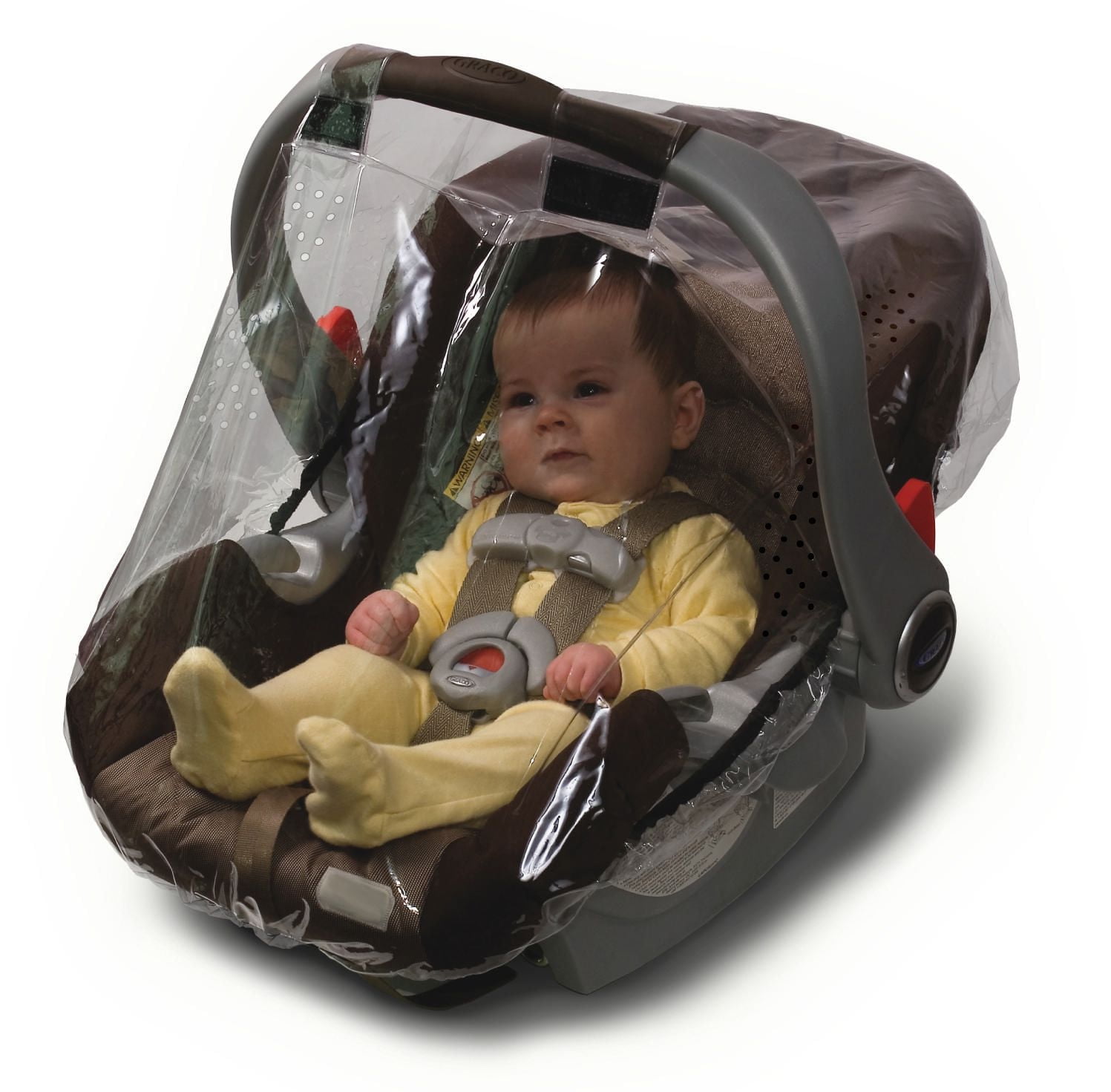 Jolly Jumper Weathershield for Infant Car Seat | Clear Phthalate-Free Rain & Wind Cover with UV Protection | Ventilated Design