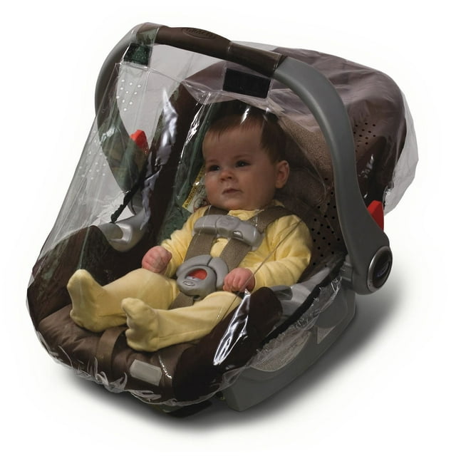 Jolly Jumper Weathershield for Infant Car Seat | Clear Phthalate-Free Rain & Wind Cover with UV Protection | Ventilated Design