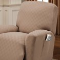 thumbnail image 3 of Stretch Sensations 4-Piece Stretch Newport Recliner Slipcover, Wheat, 3 of 6