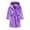 Purple, variant on Godderr Baby Kids Robe Boys Girls Fleece Hooded Sleeping Gown Classic Bathrobe Premium Soft Toddler Bathrobe with Pockets for Infant 2-12T