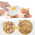 thumbnail image 3 of Pet Dog Grooming Comb Shedding Brush Gentle Hair Removal Tool with Soft Bristles Self Cleaning Puppy Bathing Massage Accessory Comfortable Grip Indoor Outdoor Use, 3 of 6